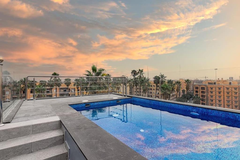 Appartement Cosy Au Coeur De Marrakech Avec Piscine Marrákes Kültér fotó
