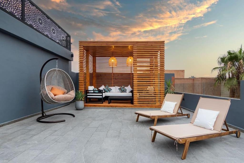 Appartement Cosy Au Coeur De Marrakech Avec Piscine Marrákes Kültér fotó